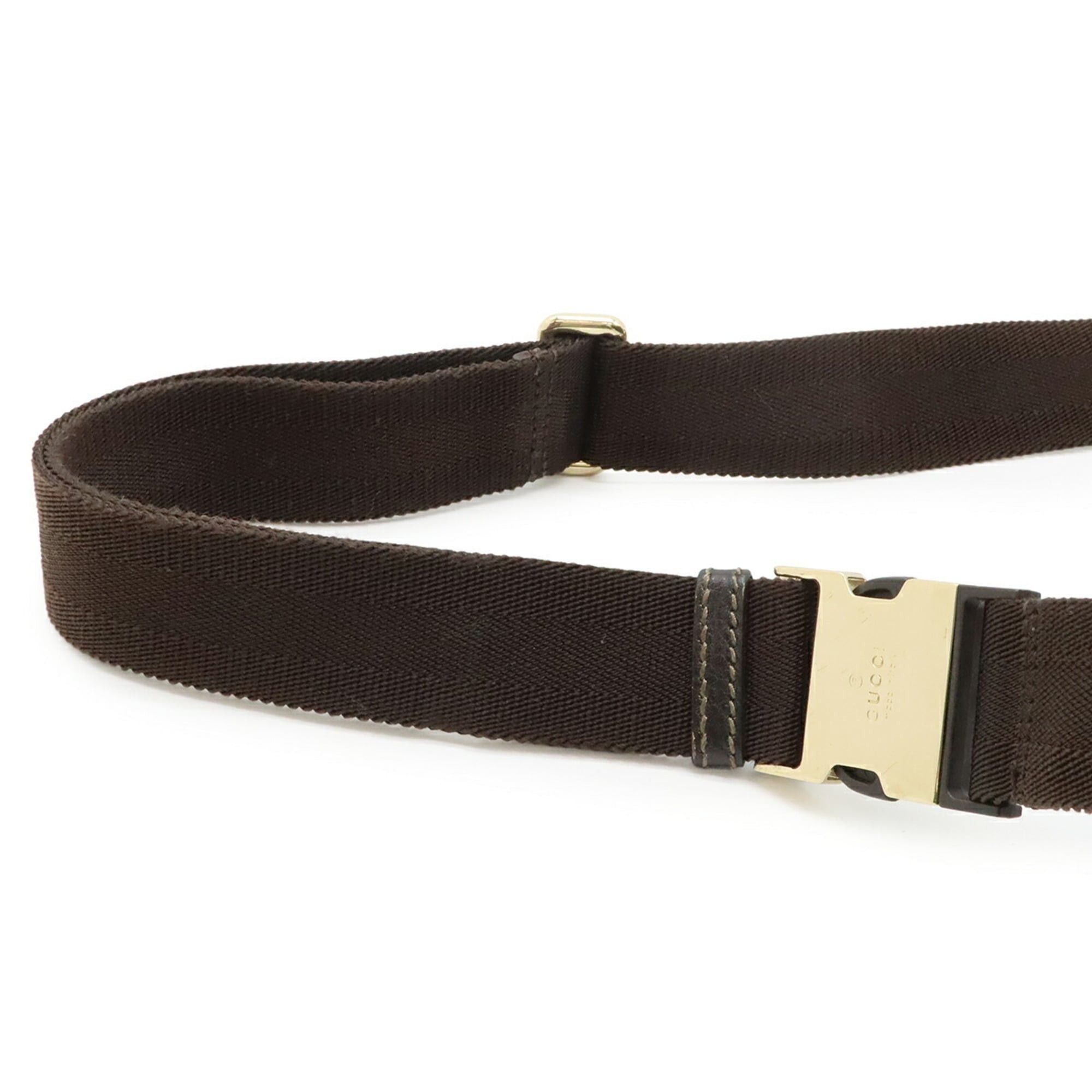 Gucci GUCCI Guccissima waist bag, pouch, body hip leather, dark brown, 246417 Size ONE SIZE - 6 Thumbnail