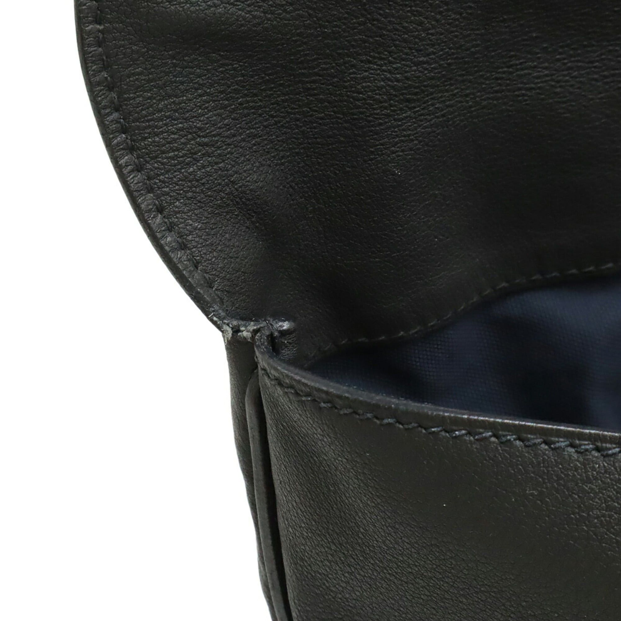 Hermes HERMES City Slide Shoulder Bag in Taurillon Cristobal Vache Hunter Black with A Stamp Size ONE SIZE - 8 Thumbnail