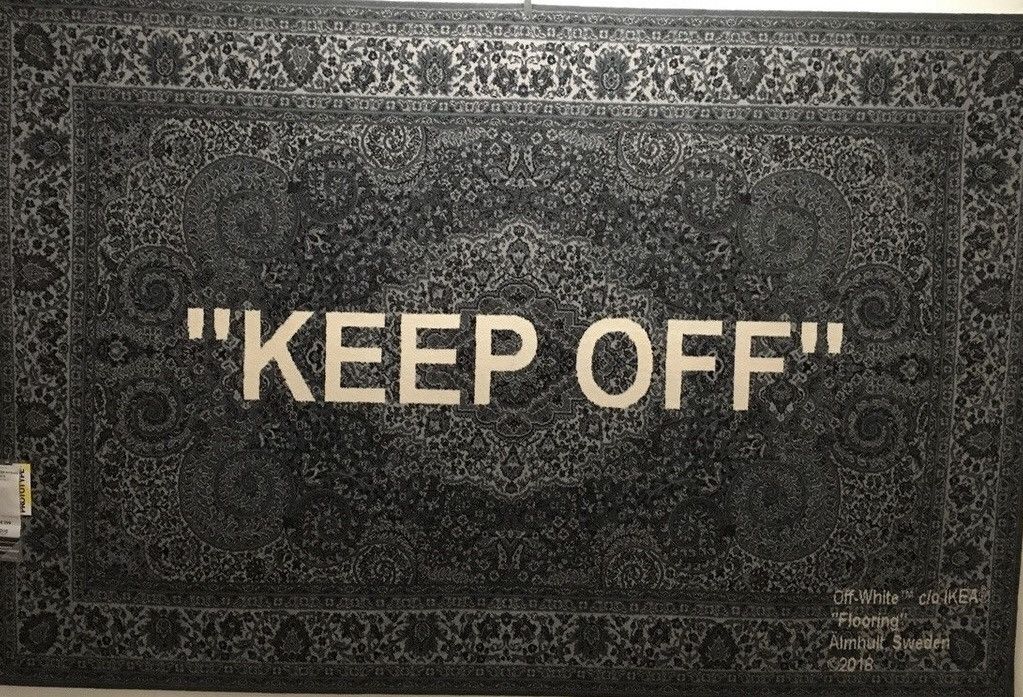 Ikea Ikea x Virgil Abloh KEEP OFF off white rug Grailed