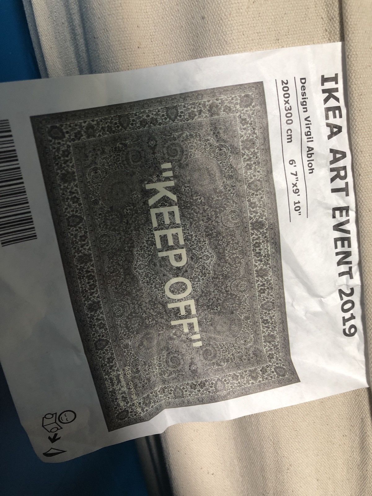 Ikea Ikea x Virgil Abloh KEEP OFF off white rug | Grailed