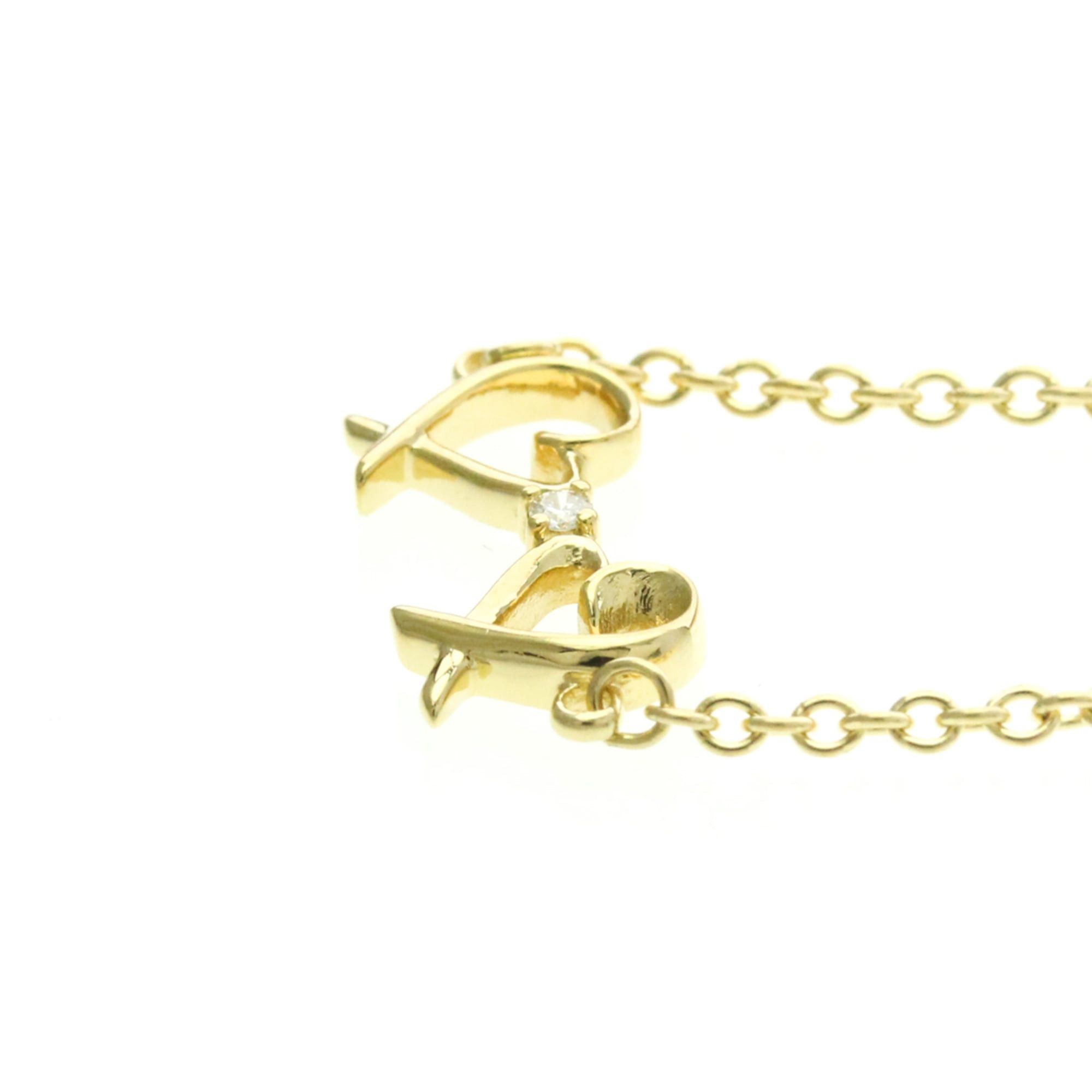 Tiffany & Co. Tiffany Double Loving Heart Diamond Bracelet Yellow Gold (18K) Diamond Charm Bracelet Gold Size ONE SIZE - 7 Thumbnail