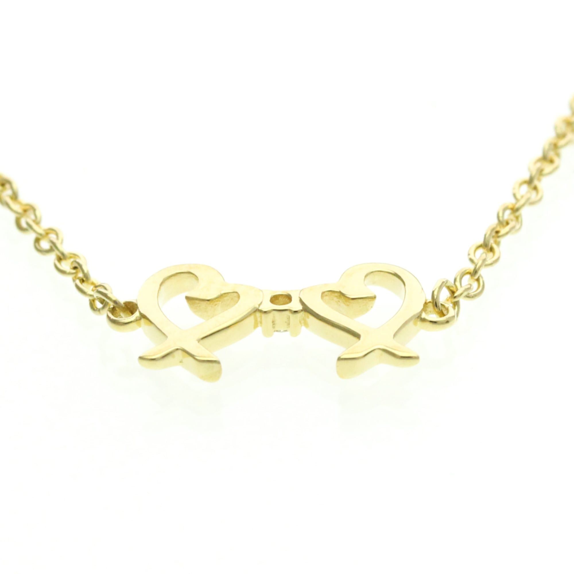 Tiffany & Co. Tiffany Double Loving Heart Diamond Bracelet Yellow Gold (18K) Diamond Charm Bracelet Gold Size ONE SIZE - 3 Thumbnail
