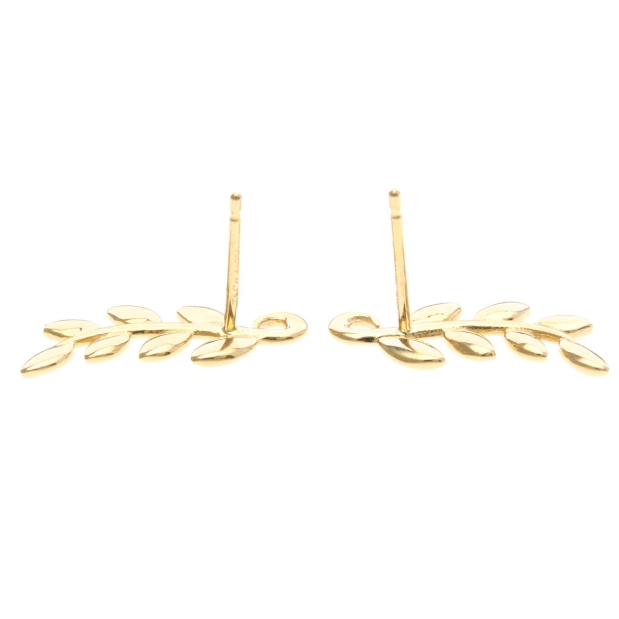 Tiffany & Co. Tiffany Olive Leaf Earrings No Stone Pink Gold (18K) Stud Earrings Pink Gold Size ONE SIZE - 7 Thumbnail