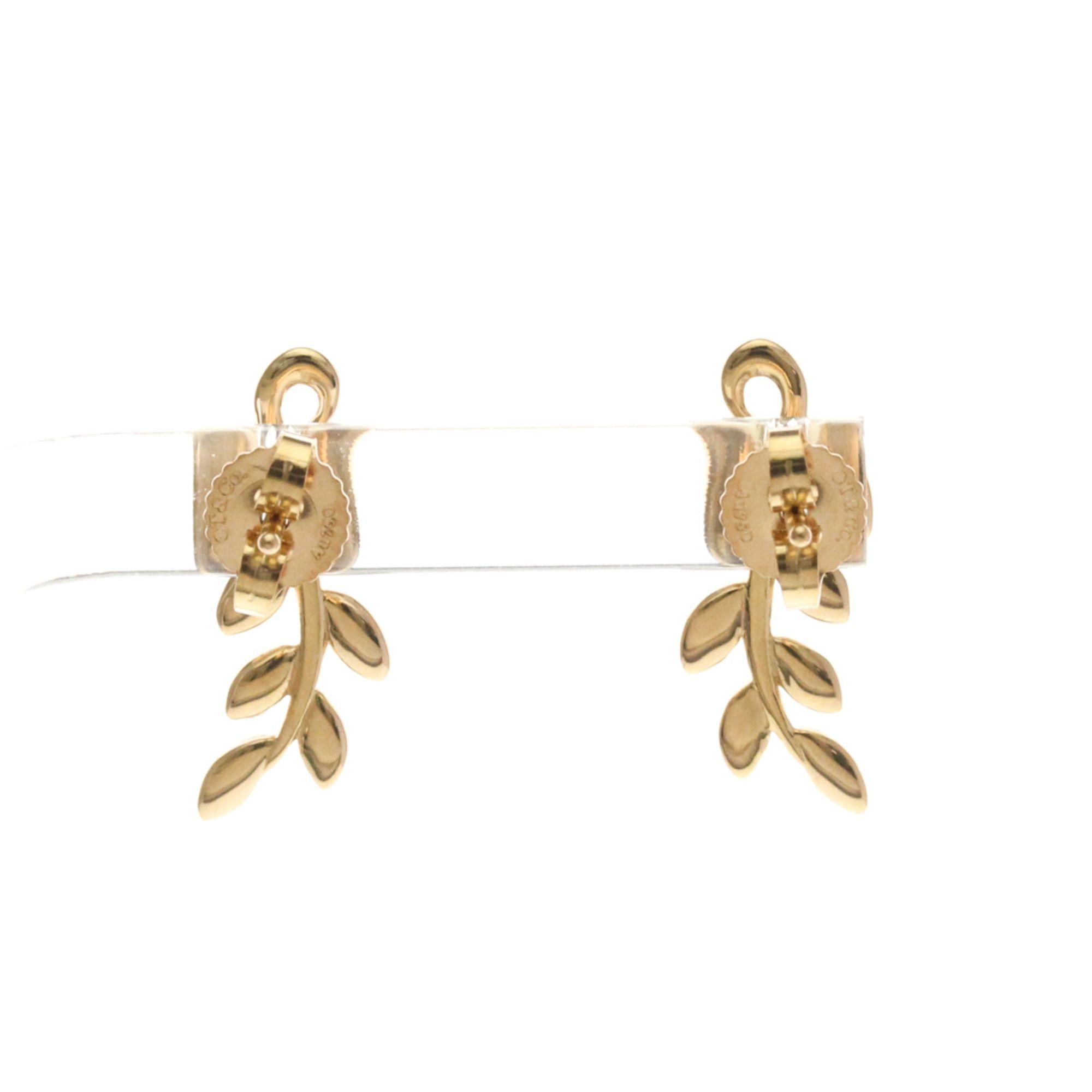 Tiffany & Co. Tiffany Olive Leaf Earrings No Stone Pink Gold (18K) Stud Earrings Pink Gold Size ONE SIZE - 2 Thumbnail