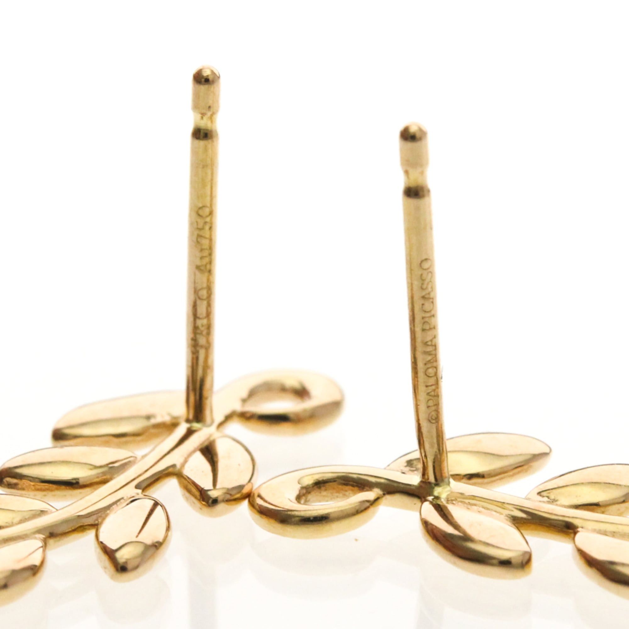 Tiffany & Co. Tiffany Olive Leaf Earrings No Stone Pink Gold (18K) Stud Earrings Pink Gold Size ONE SIZE - 8 Thumbnail