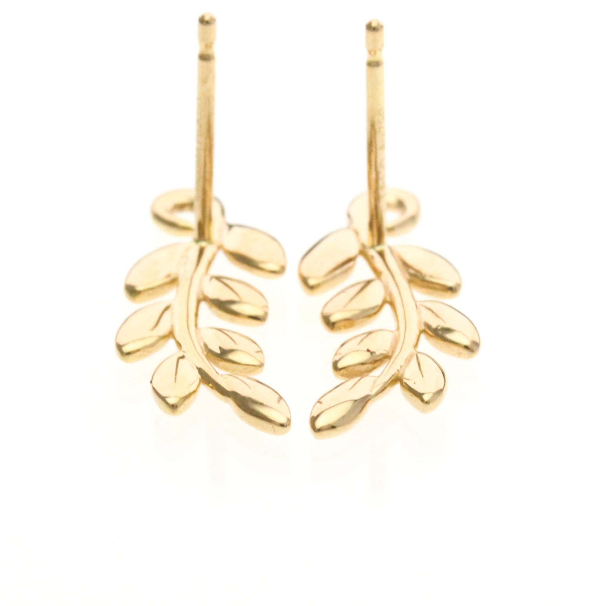 Tiffany & Co. Tiffany Olive Leaf Earrings No Stone Pink Gold (18K) Stud Earrings Pink Gold Size ONE SIZE - 4 Thumbnail