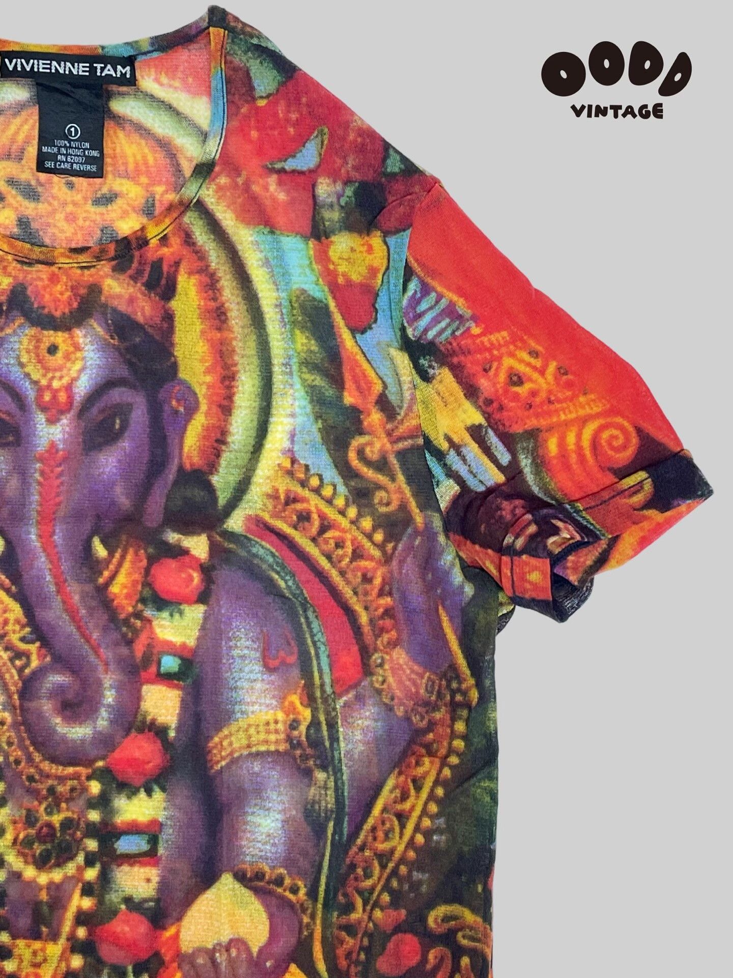 Vivienne Tam Vivienne Tam Ganesha Graphic Mesh T-shirt Size M / US 6-8 / IT 42-44 - 4 Thumbnail