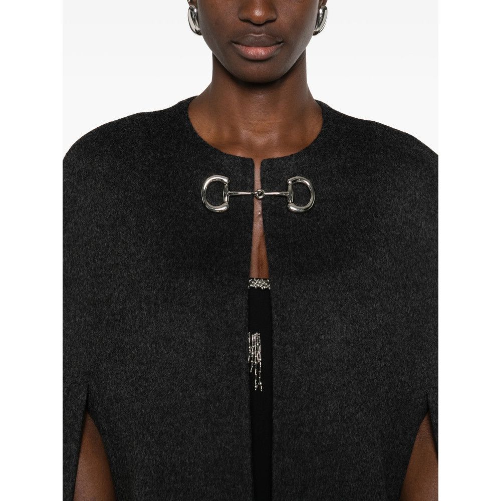 Gucci Gucci GREY Coats - Capes Size S / US 4 / IT 40 - 4 Thumbnail