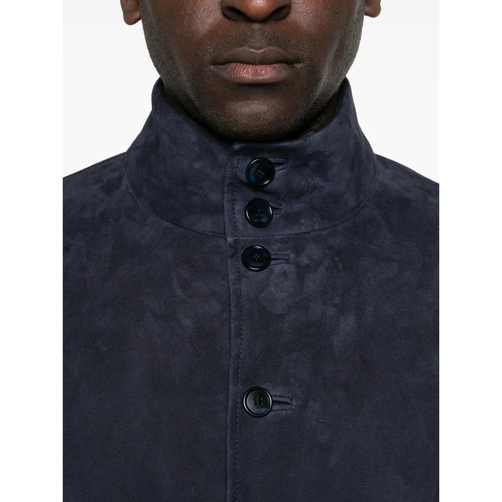 Gucci Gucci BLUE Jackets - Leather Jackets Size US XL / EU 56 / 4 - 3 Thumbnail