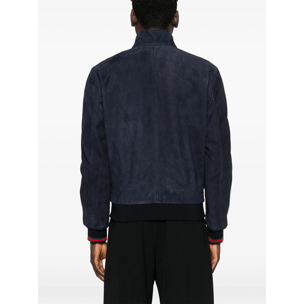 Gucci Gucci BLUE Jackets - Leather Jackets Size US XL / EU 56 / 4 - 4 Thumbnail