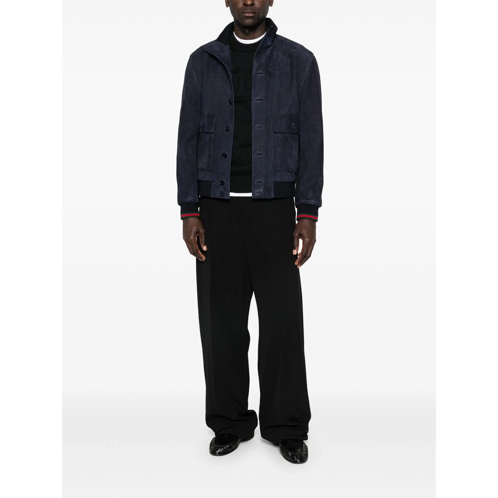 Gucci Gucci BLUE Jackets - Leather Jackets Size US XL / EU 56 / 4 - 5 Thumbnail