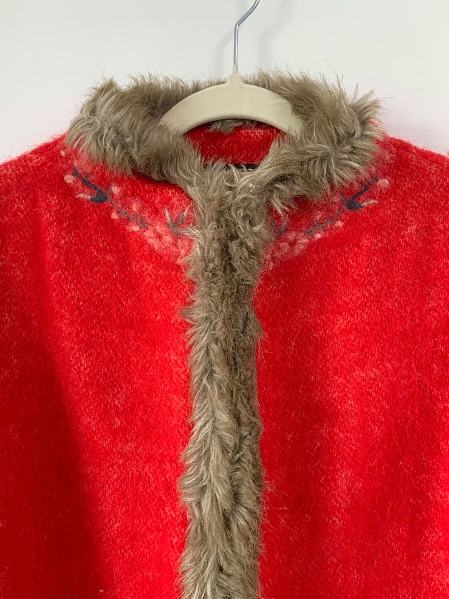 Vivienne Tam Vivienne Tam Red Wool Embroidered Coat Size M / US 6-8 / IT 42-44 - 3 Thumbnail