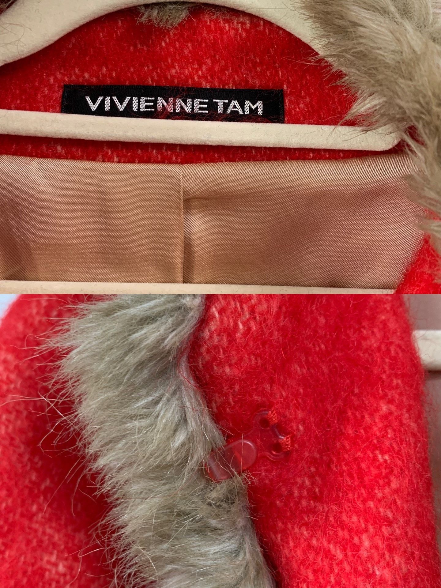 Vivienne Tam Vivienne Tam Red Wool Embroidered Coat Size M / US 6-8 / IT 42-44 - 6 Thumbnail