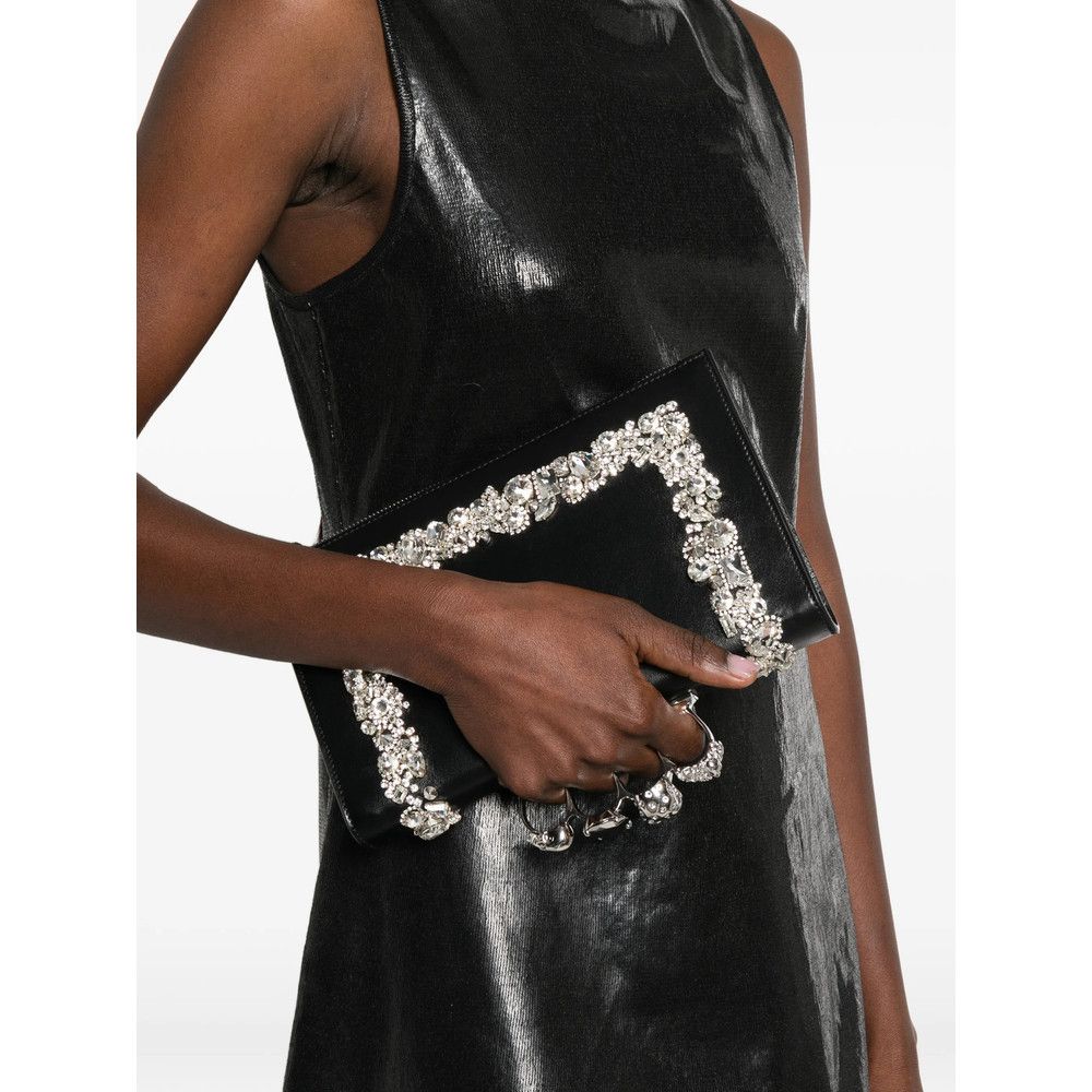 Alexander McQueen Alexander Mcqueen BLACK Clutch Bags Size ONE SIZE - 2 Thumbnail