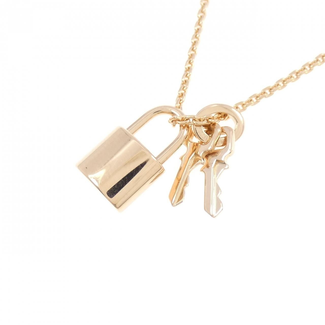 Louis Vuitton Louis Vuitton Louis Vuitton Pendentif Lockit 750 Pink Gold Necklace Precious Metal Necklace Q93341 DUTY FREE for USA Size ONE SIZE - 4 Thumbnail