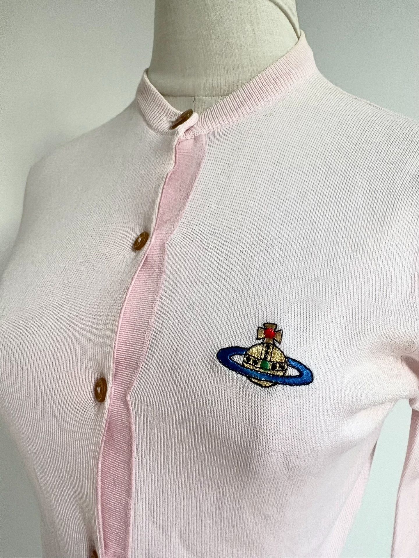Vivienne Westwood Vivienne Westwood Pink Saturn Knit Sweater Size M / US 6-8 / IT 42-44 - 4 Thumbnail