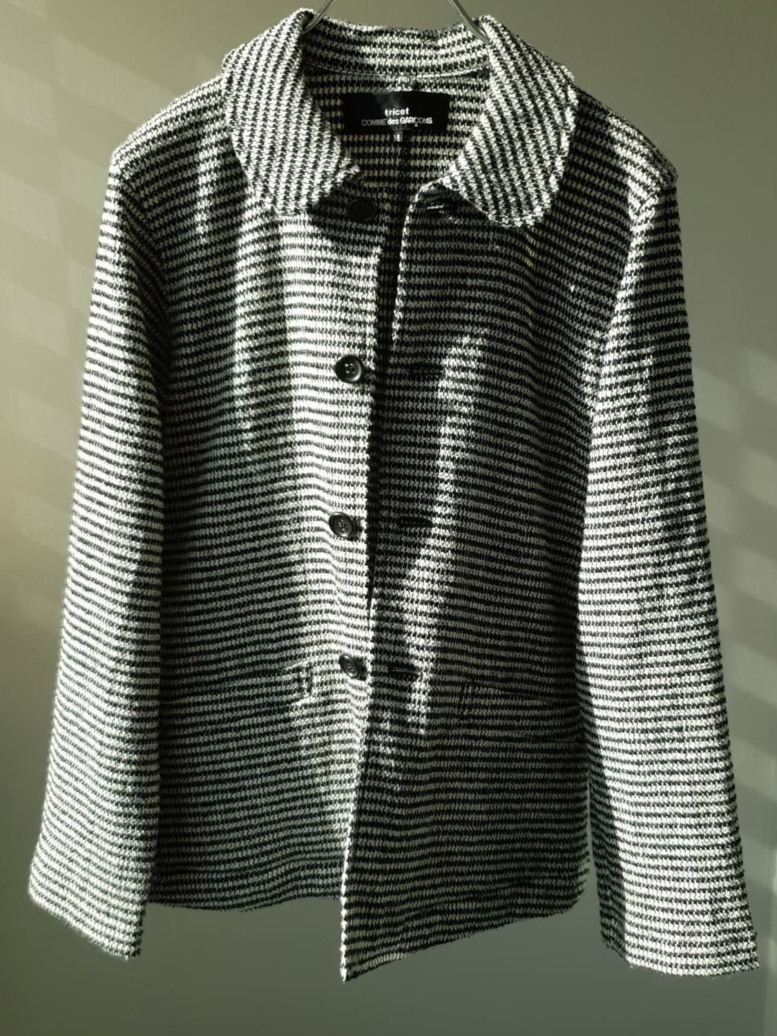 Comme des Garcons Comme des Garçons Houndstooth Wool Coat Size US M / EU 48-50 / 2 - 4 Thumbnail