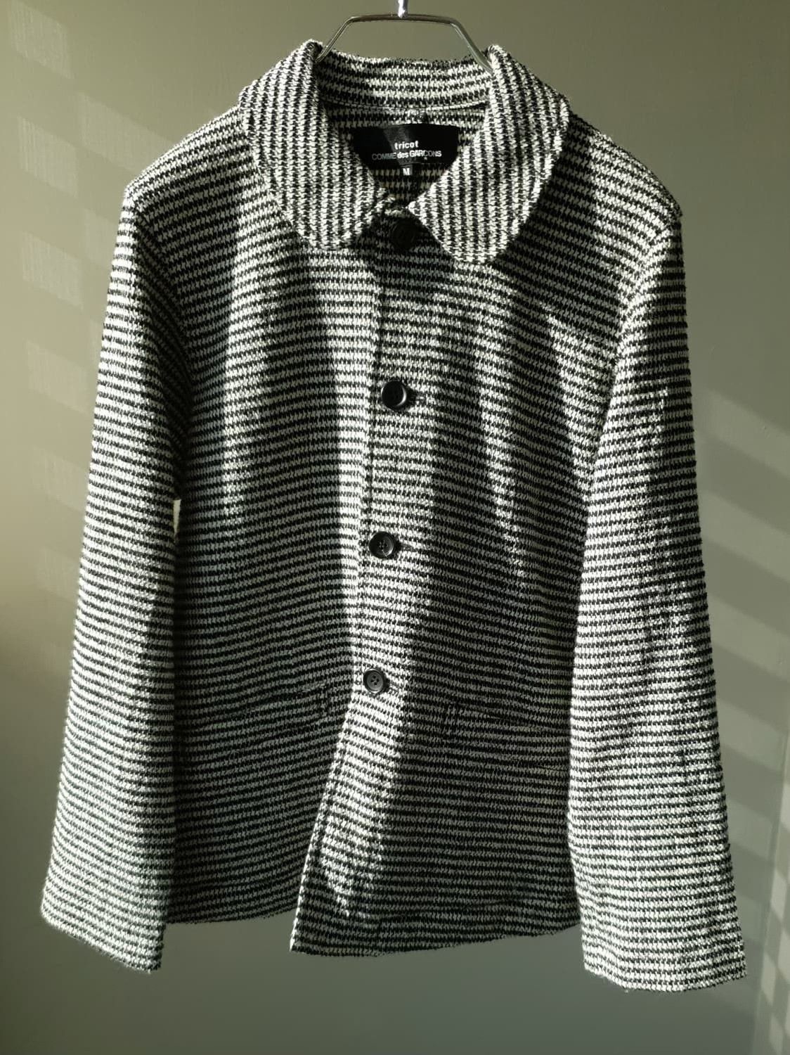 Comme des Garcons Comme des Garçons Houndstooth Wool Coat Size US M / EU 48-50 / 2 - 2 Thumbnail