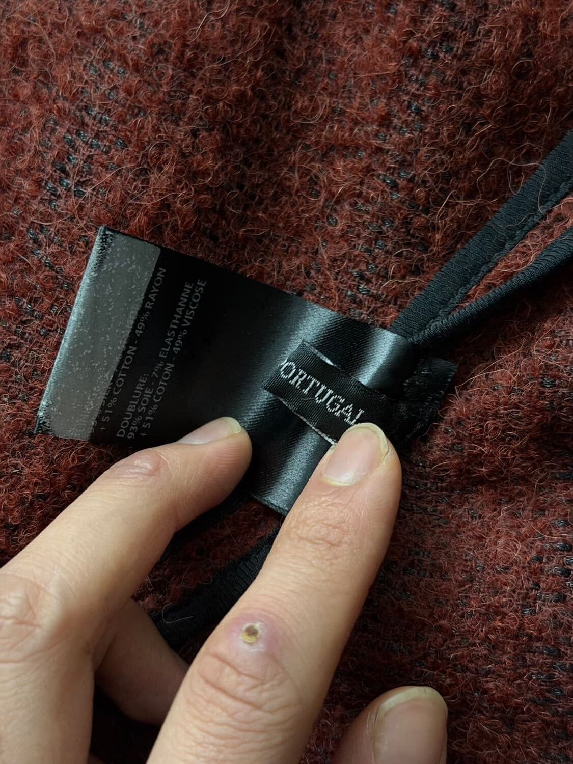 Ann Demeulemeester Ann Demeulemeester Bordeaux Wool Coat Size US M / EU 48-50 / 2 - 9 Thumbnail