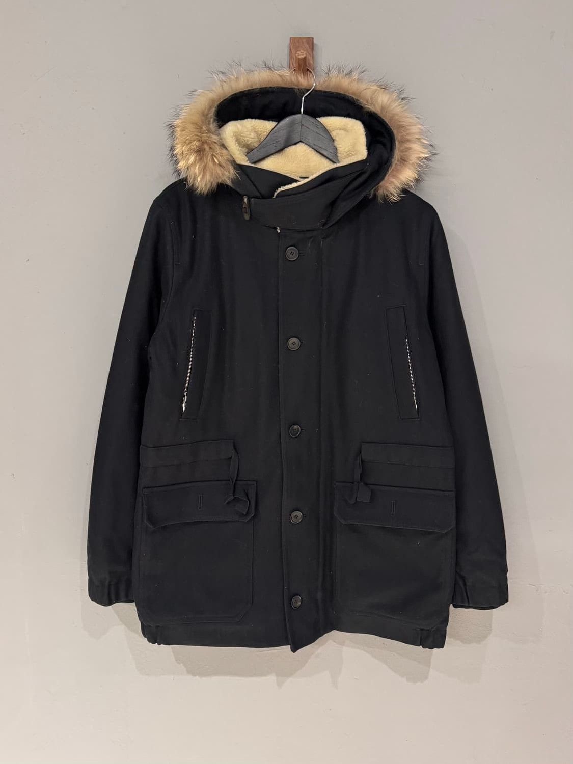 Sandro Sandro Vintage Wool Cargo Coat Size US M / EU 48-50 / 2 - 2 Thumbnail