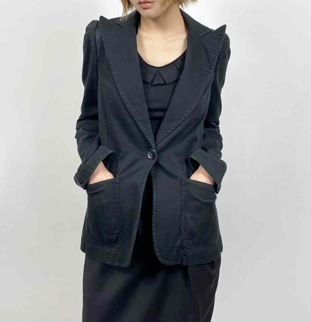 Vanessa Bruno Vanessa Vintage Devil Wing Collar Coat Size M / US 6-8 / IT 42-44 - 2 Thumbnail