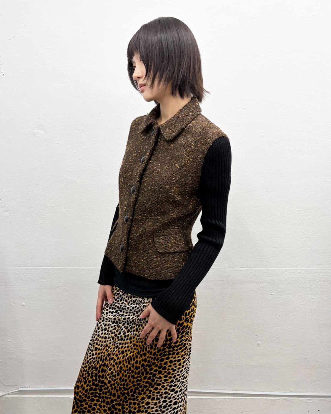 Versace Versace Tweed Coat Size M / US 6-8 / IT 42-44 - 3 Thumbnail