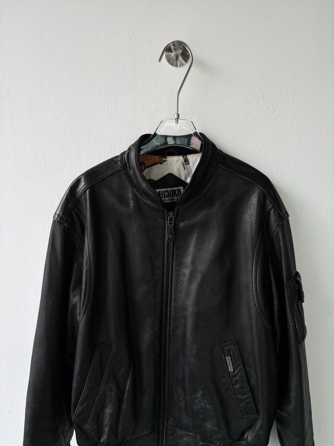 Michiko Koshino London Michiko Vintage Bomber Leather Jacket Size US M / EU 48-50 / 2 - 7 Thumbnail