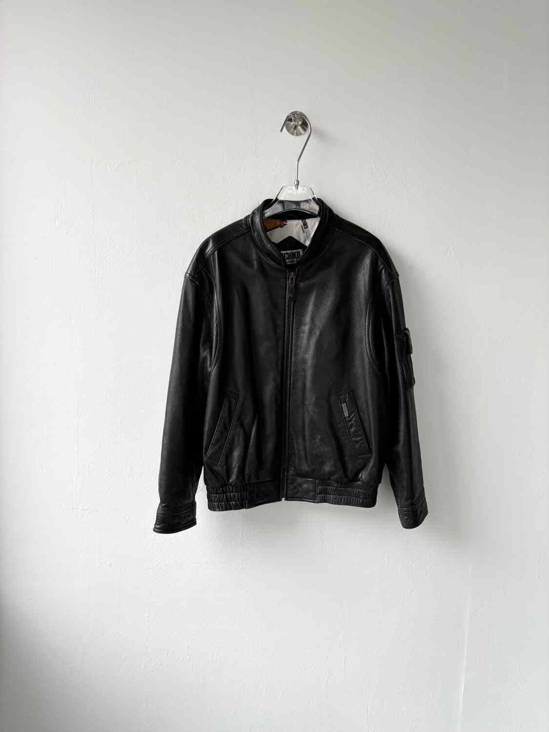 Michiko Koshino London Michiko Vintage Bomber Leather Jacket Size US M / EU 48-50 / 2 - 5 Thumbnail