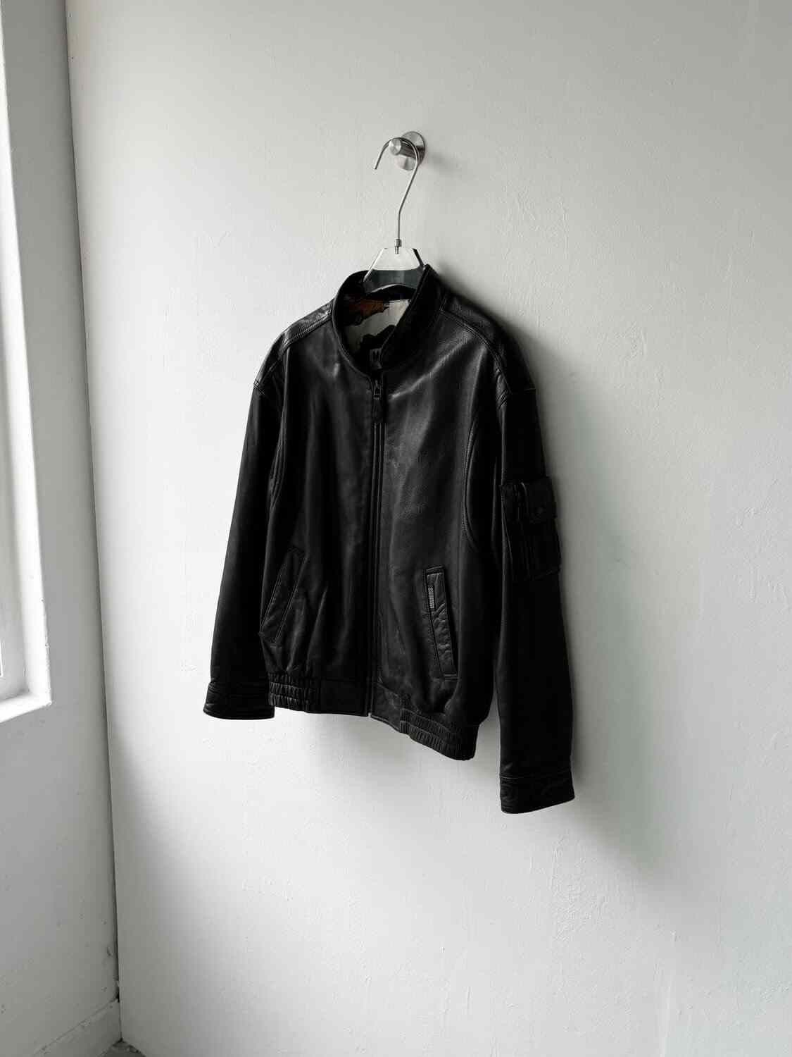 Michiko Koshino London Michiko Vintage Bomber Leather Jacket Size US M / EU 48-50 / 2 - 6 Thumbnail