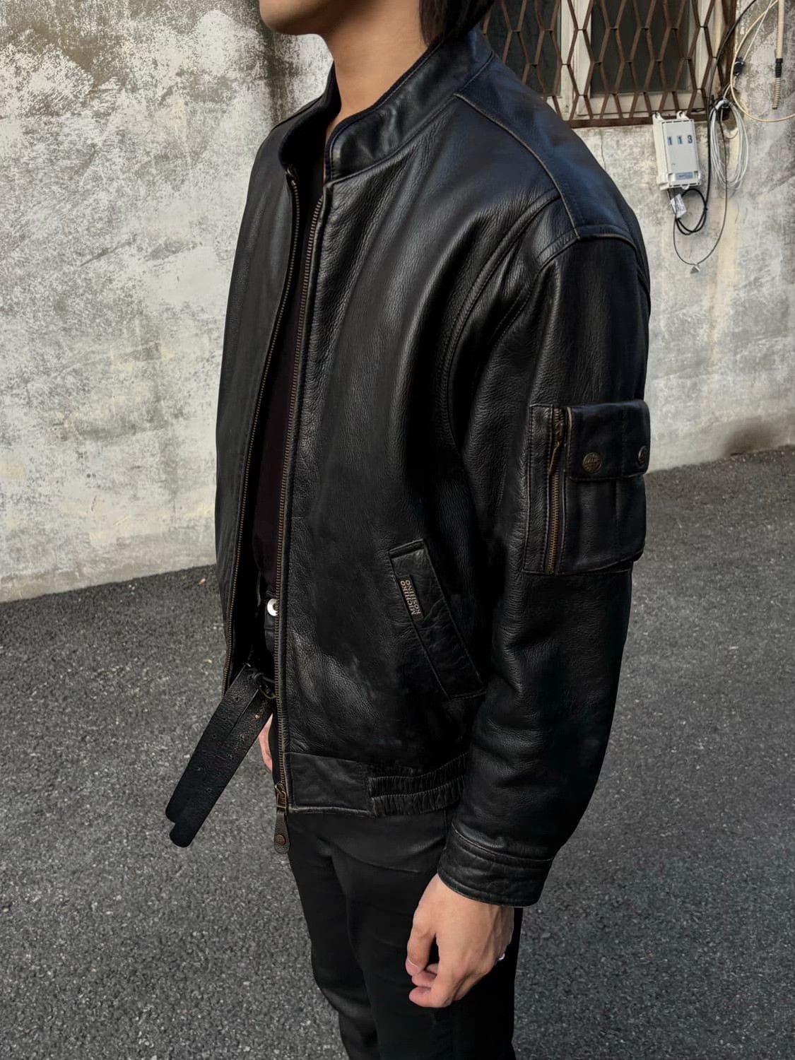 Michiko Koshino London Michiko Vintage Bomber Leather Jacket Size US M / EU 48-50 / 2 - 3 Thumbnail