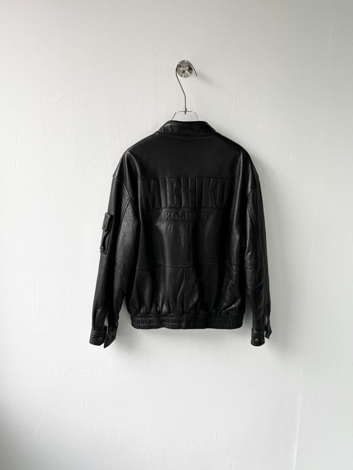 Michiko Koshino London Michiko Vintage Bomber Leather Jacket Size US M / EU 48-50 / 2 - 4 Thumbnail