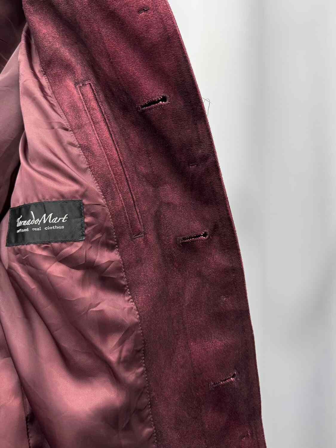 Tornado Mart Tornado Vintage Bordeaux Coat Size US M / EU 48-50 / 2 - 5 Thumbnail