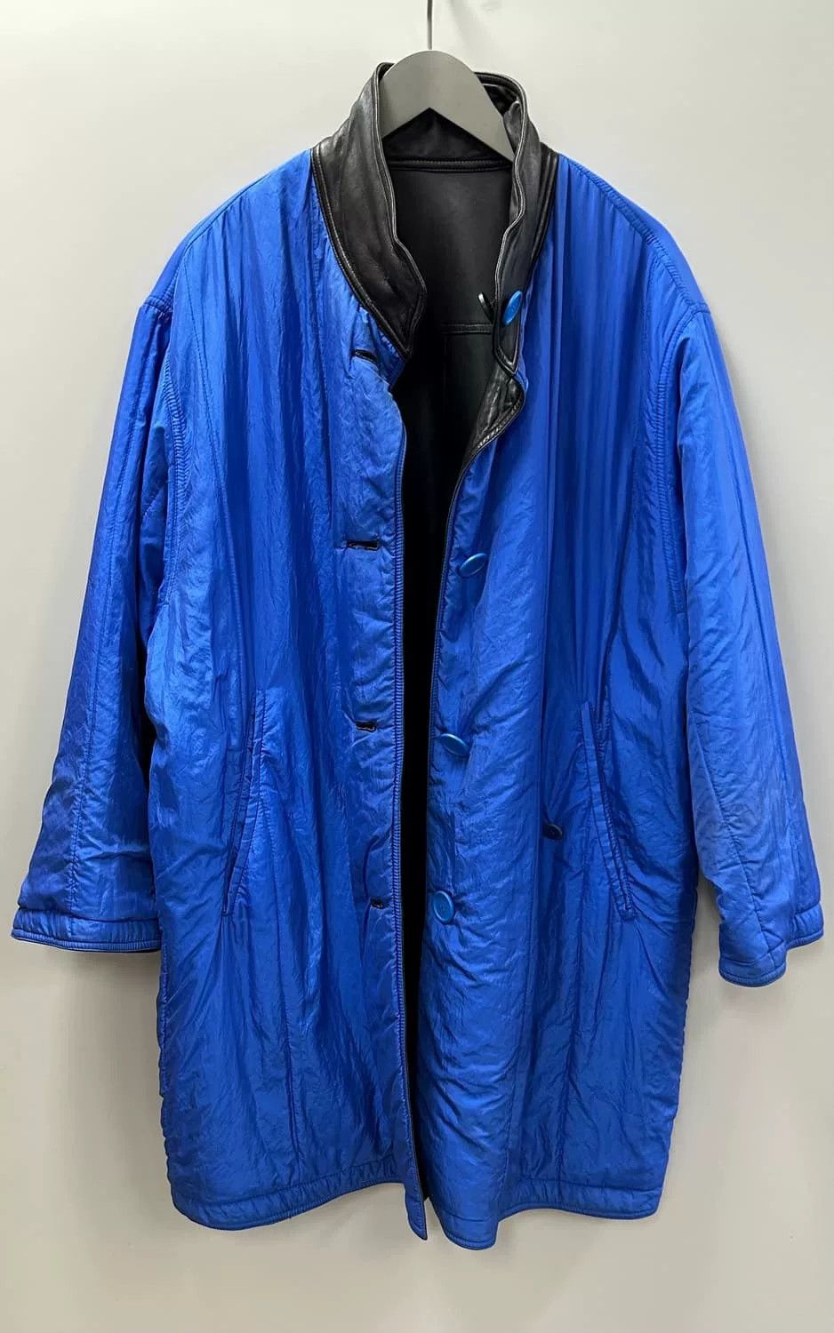 Issey Miyake Issey Miyake Vintage 80s Leather Coat Size US M / EU 48-50 / 2 - 6 Thumbnail