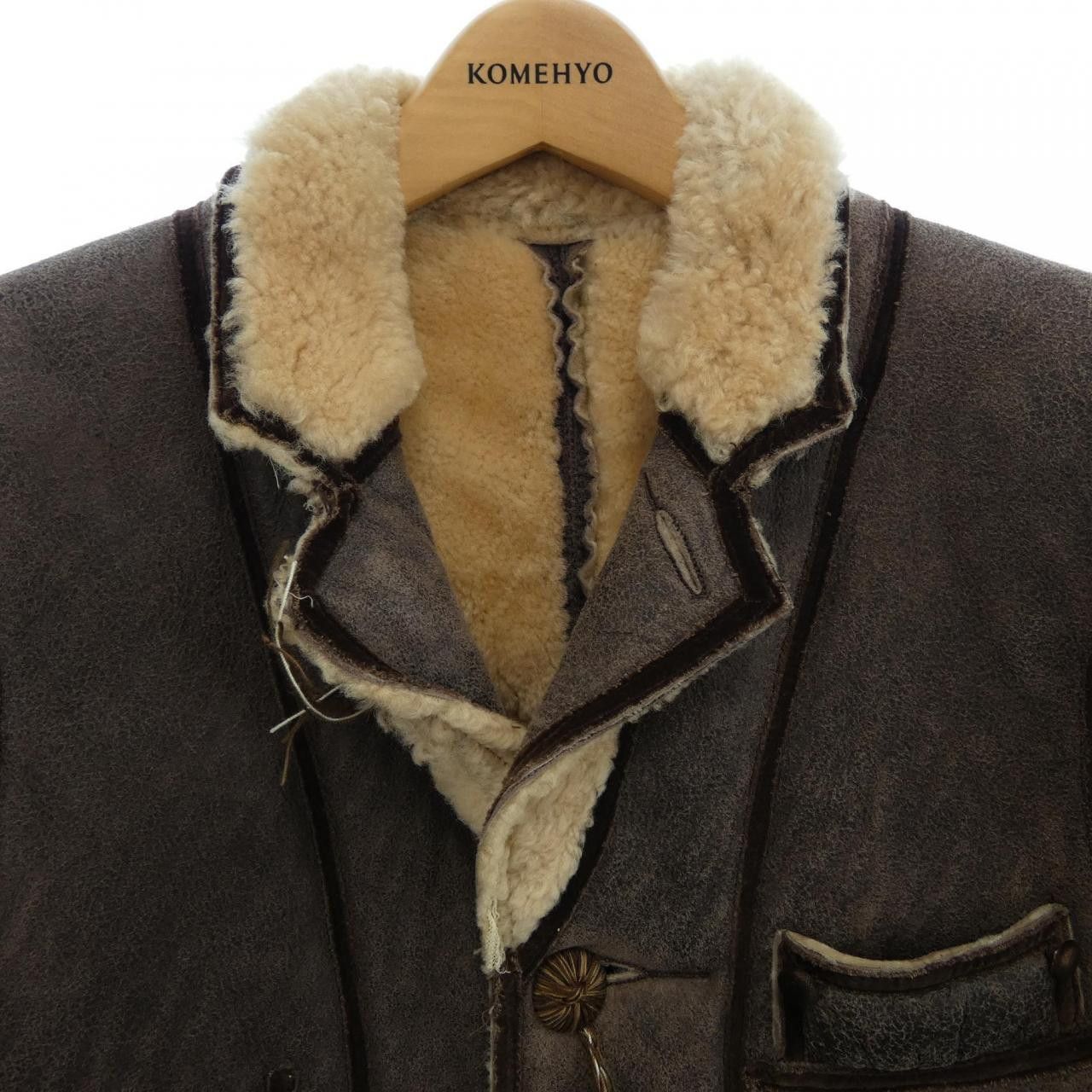 Other Other NUMBER (N)INE Mouton Shearling Jacket Fur Outerwear F09-NJ026 DUTY FREE for USA Size ONE SIZE - 5 Thumbnail