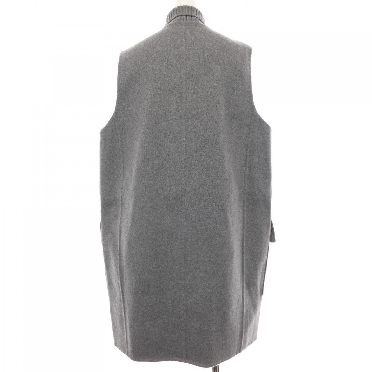 Hermes Hermes Hermès Long Vest Cashmere Long Vest 38 Textile Tops DUTY FREE for USA Size ONE SIZE - 2 Thumbnail
