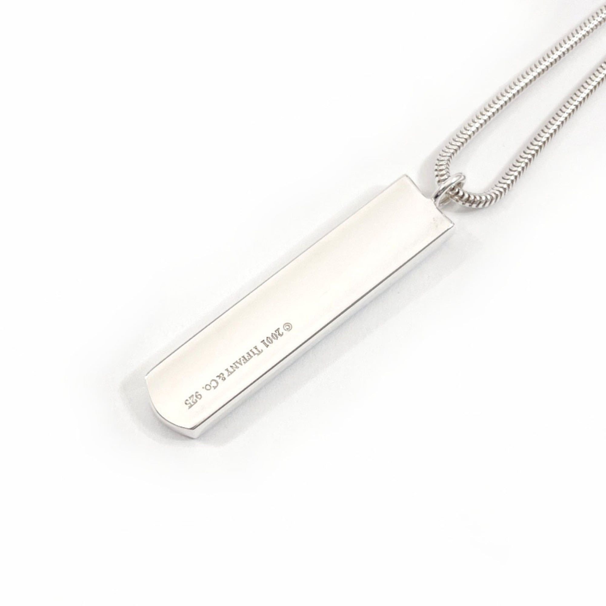 Tiffany & Co. TIFFANY & Co. 1837 Bar Pendant Necklace in Sterling Silver, Unisex Size ONE SIZE - 2 Thumbnail