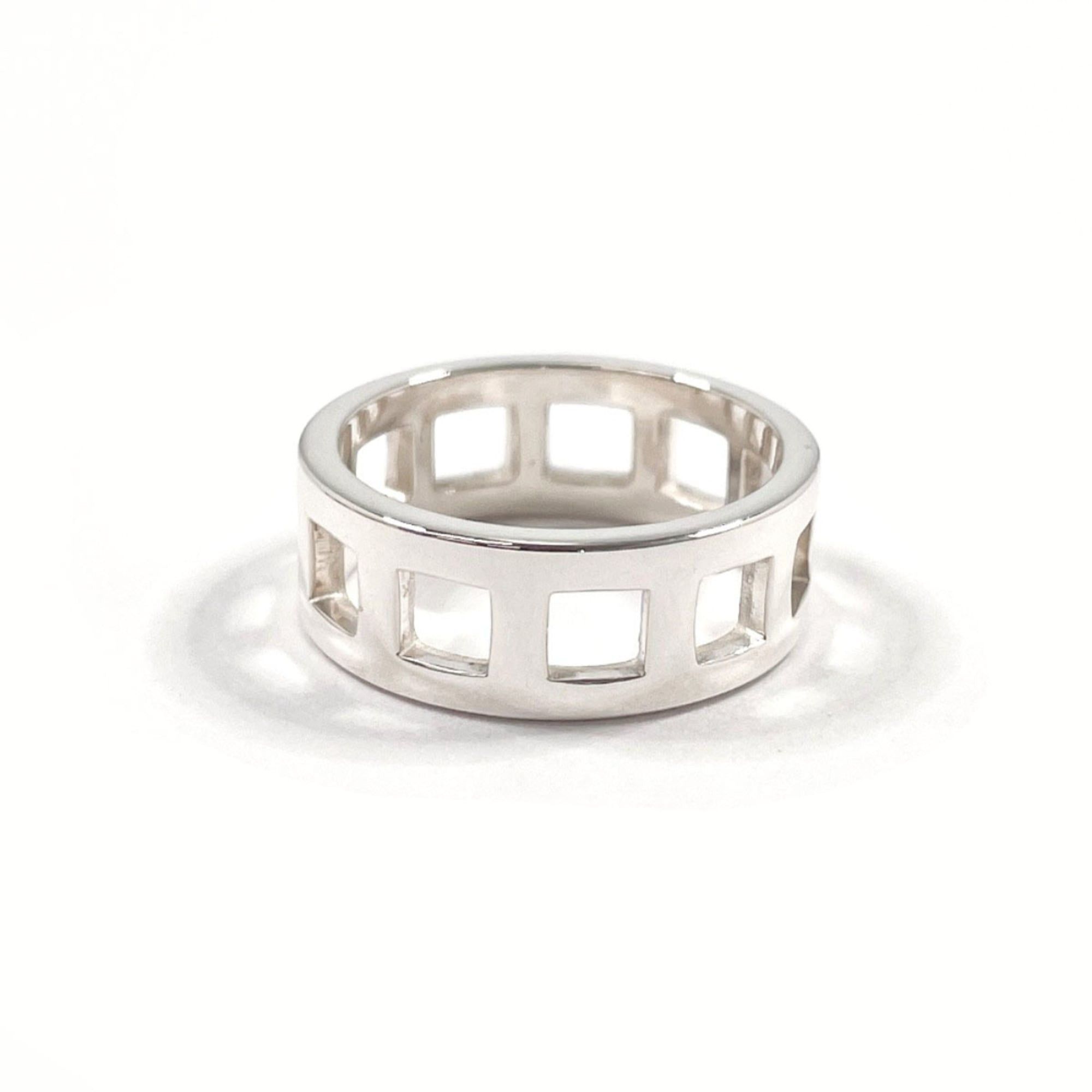 Gucci GUCCI Open Square Ring, 925 Sterling Silver, Size 12, Unisex Size ONE SIZE - 2 Thumbnail