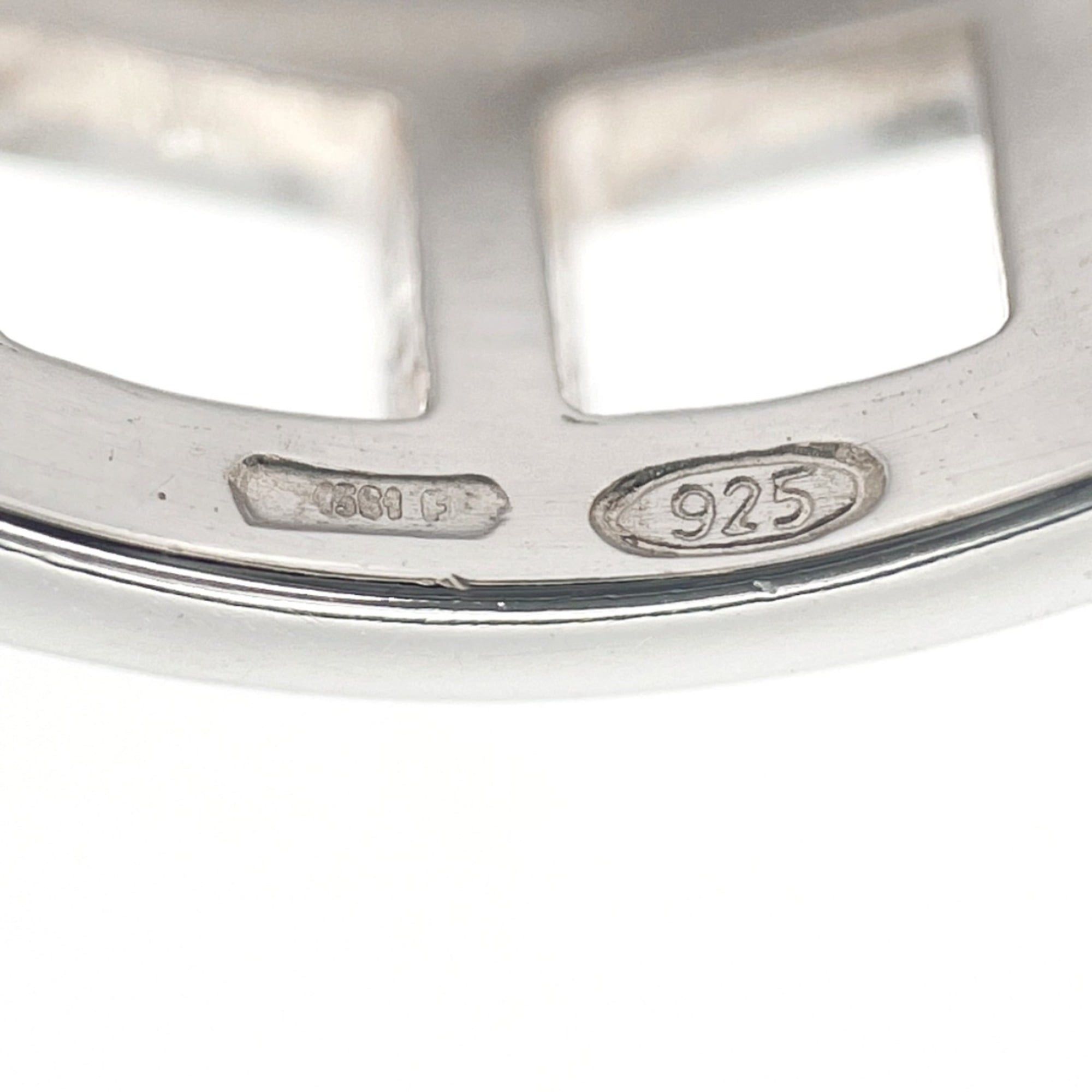 Gucci GUCCI Open Square Ring, 925 Sterling Silver, Size 12, Unisex Size ONE SIZE - 4 Thumbnail