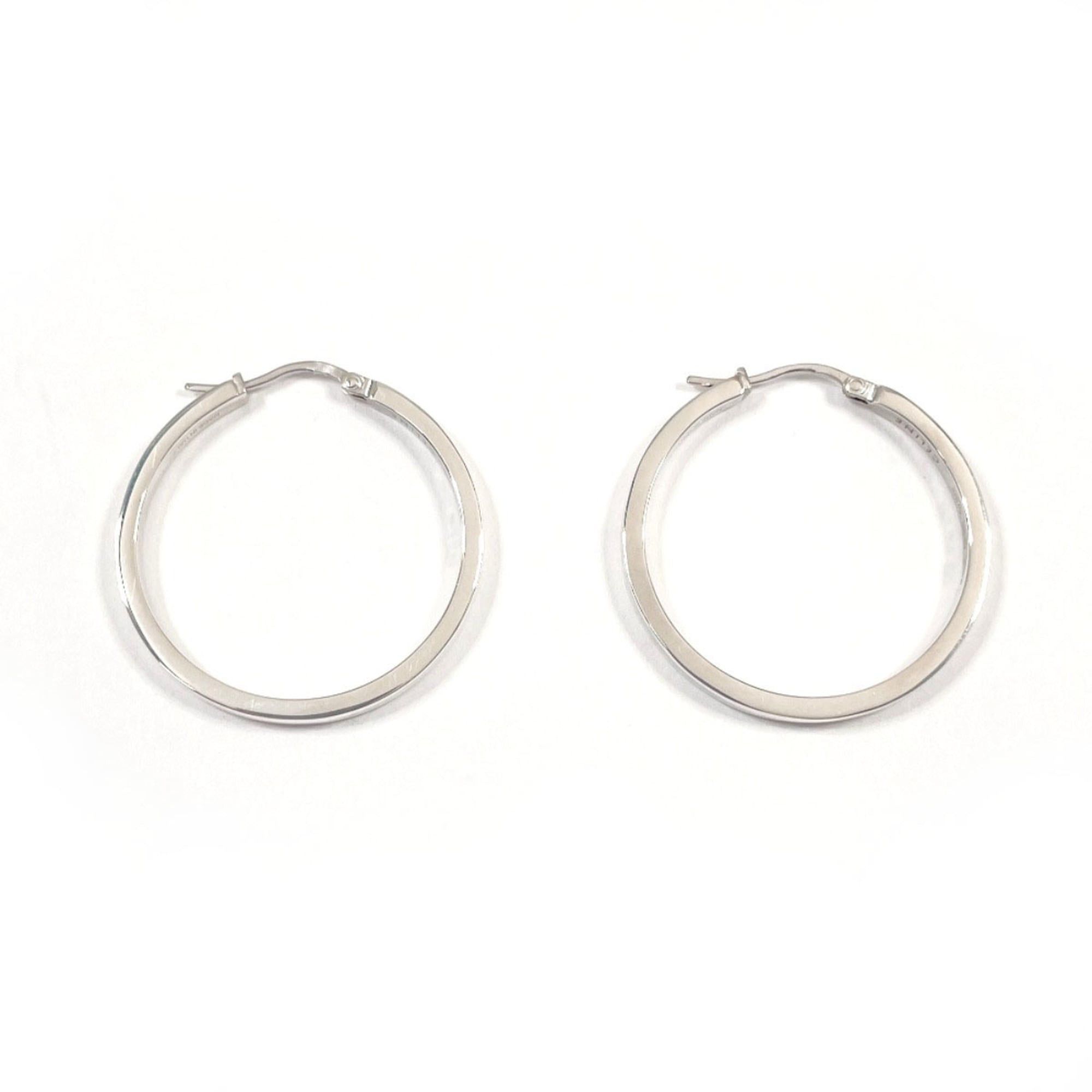 Celine CELINE Hoop Earrings, 925 Sterling Silver, Women's Size ONE SIZE - 2 Thumbnail