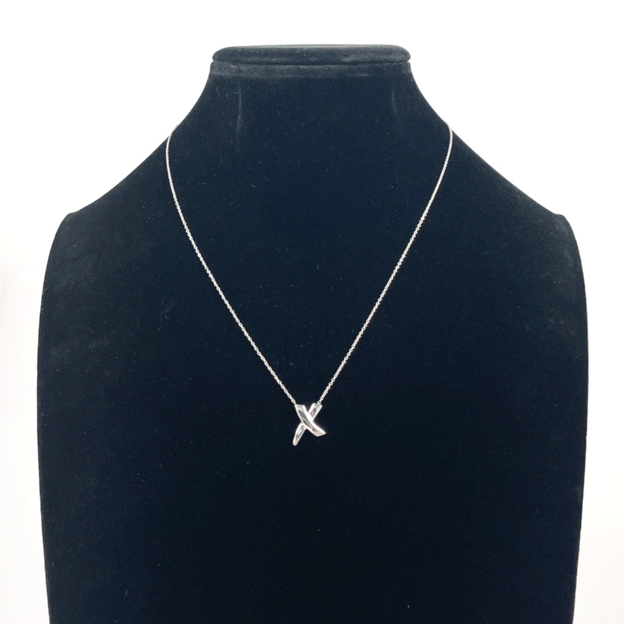 Tiffany & Co. TIFFANY & Co. Tiffany Graffiti X Kiss Paloma Picasso Necklace in 925 Sterling Silver for Women Size ONE SIZE - 8 Thumbnail
