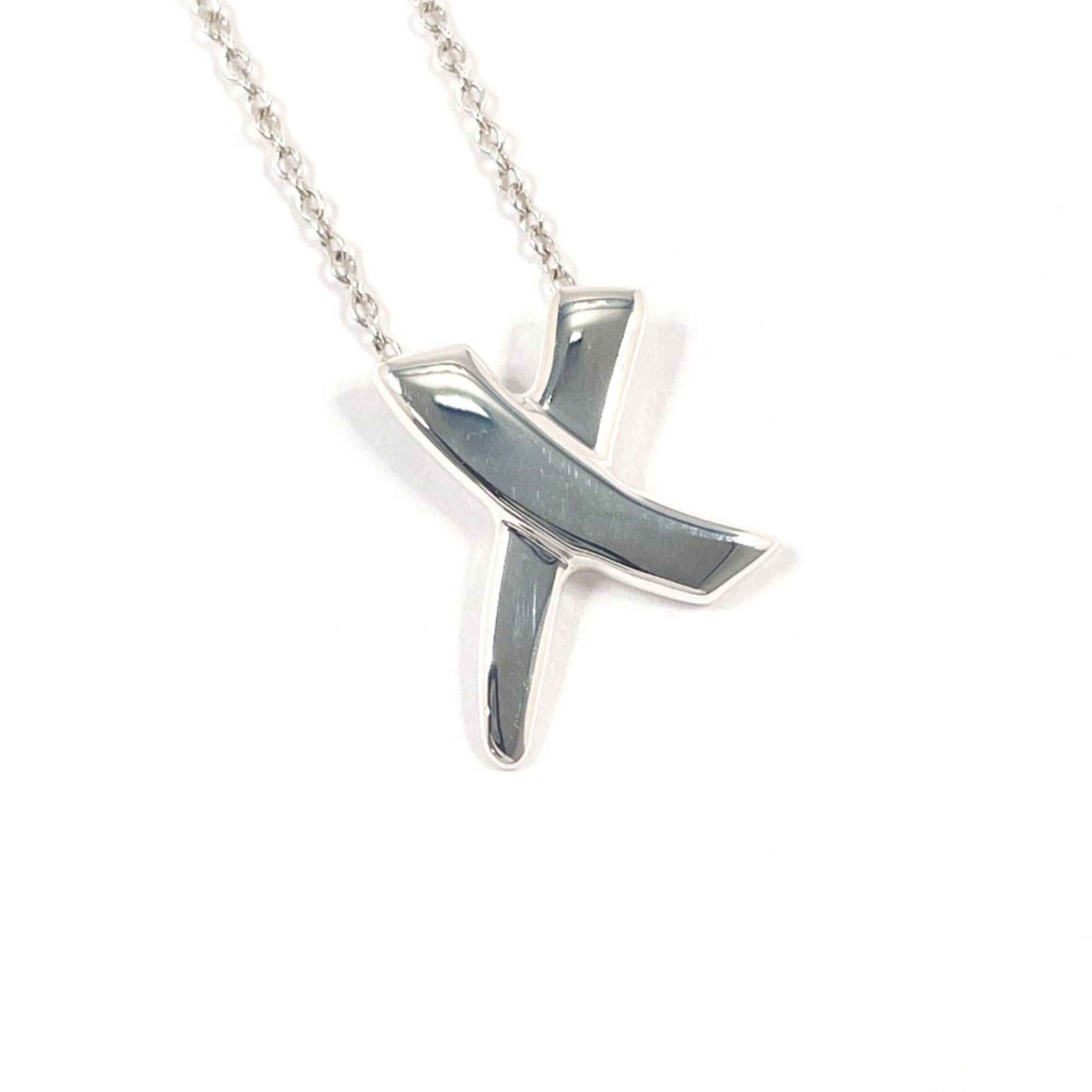 Tiffany & Co. TIFFANY & Co. Tiffany Graffiti X Kiss Paloma Picasso Necklace in 925 Sterling Silver for Women Size ONE SIZE - 4 Thumbnail