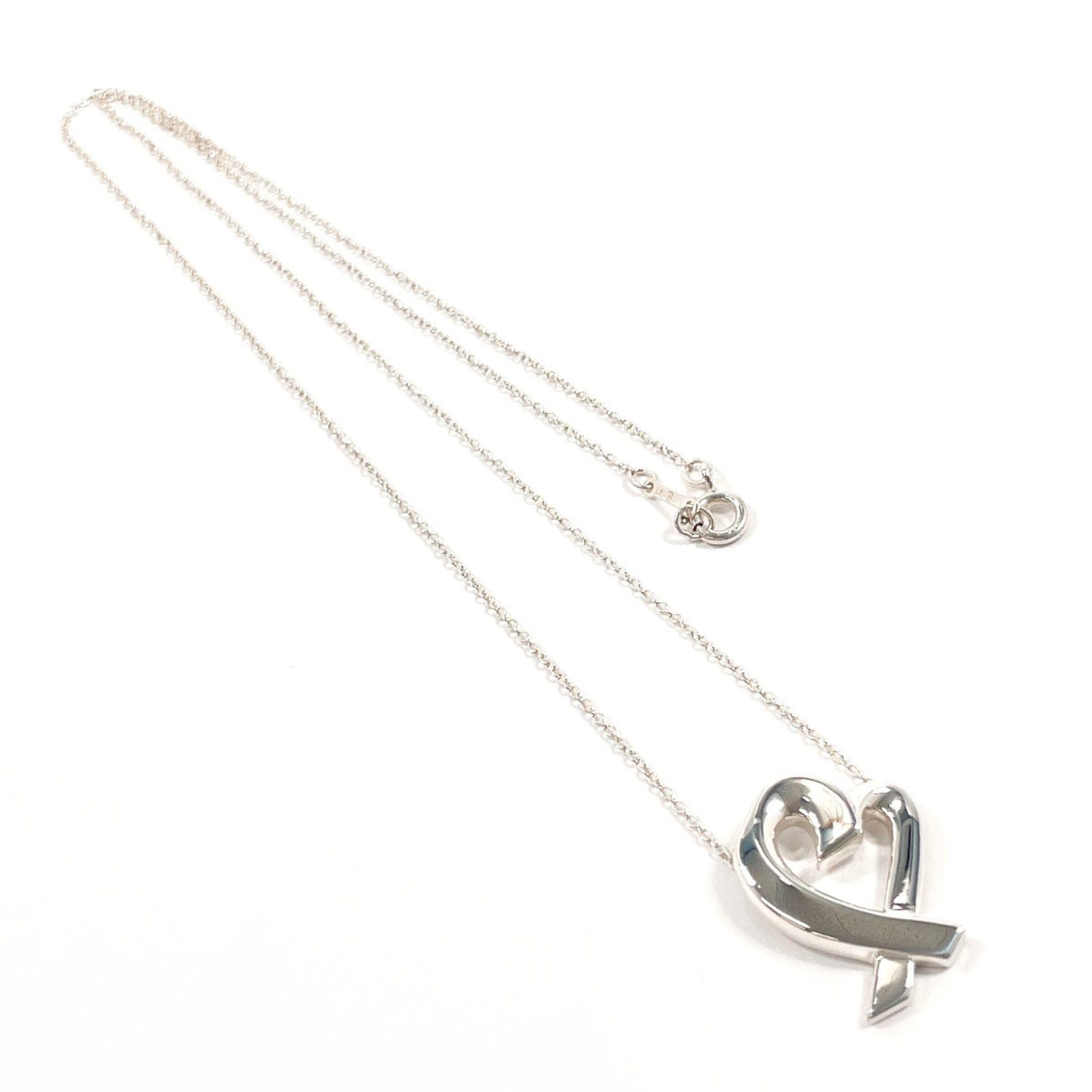 Tiffany & Co. TIFFANY & Co. Tiffany Loving Heart Paloma Picasso Necklace in 925 Sterling Silver for Women Size ONE SIZE - 3 Thumbnail