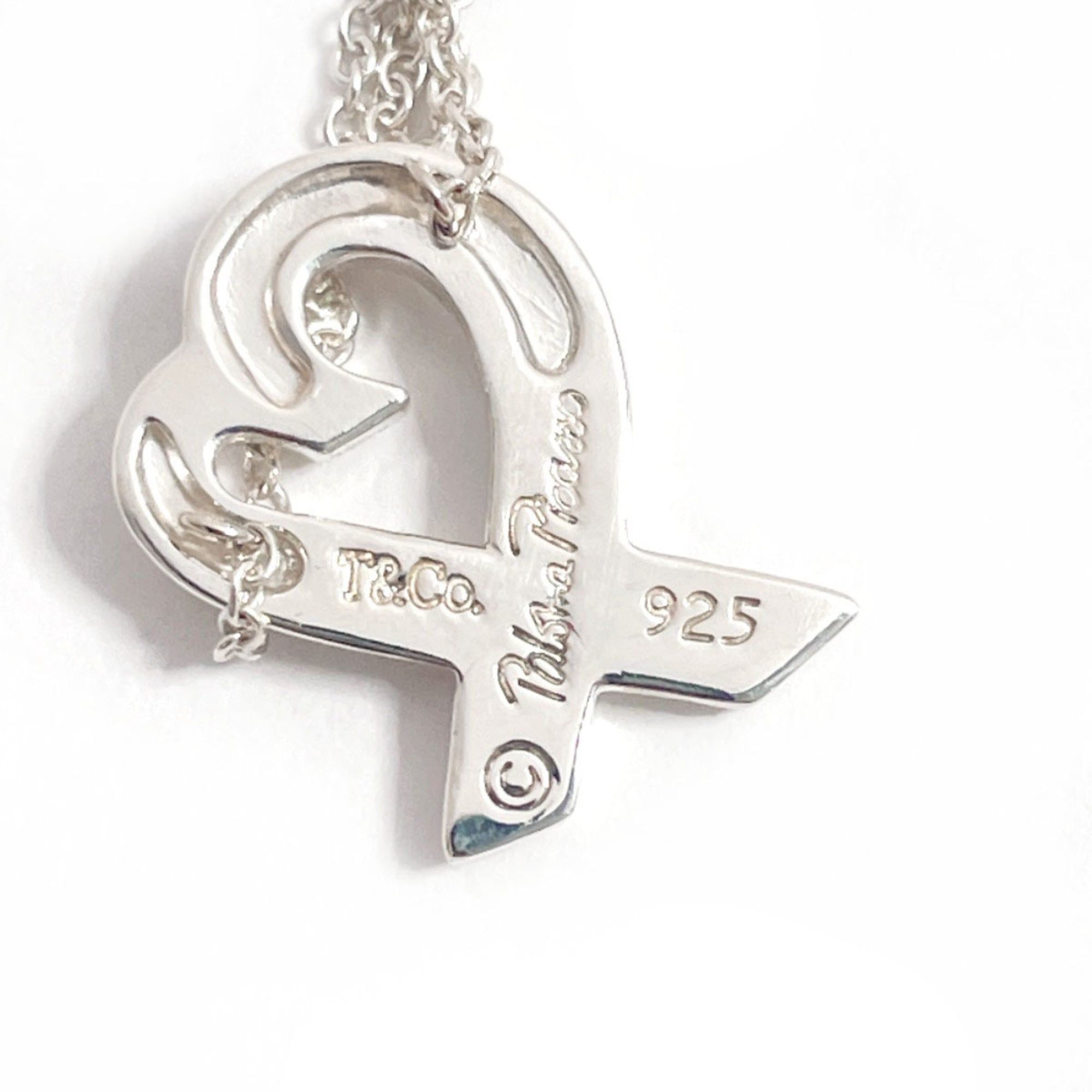 Tiffany & Co. TIFFANY & Co. Tiffany Loving Heart Paloma Picasso Necklace in 925 Sterling Silver for Women Size ONE SIZE - 4 Thumbnail