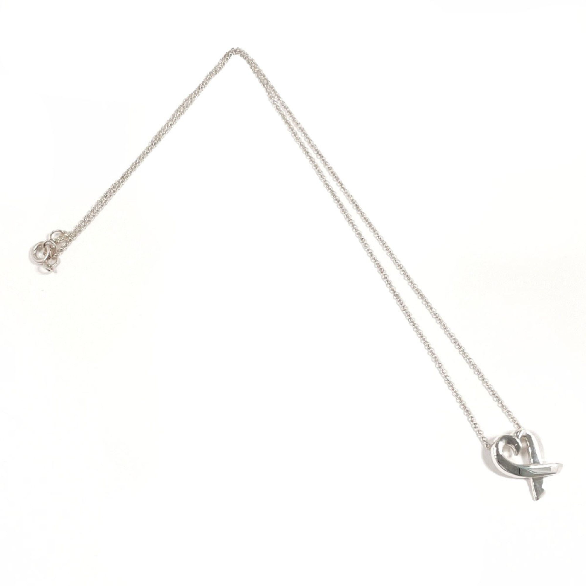 Tiffany & Co. TIFFANY & Co. Tiffany Loving Heart Paloma Picasso Necklace in 925 Sterling Silver for Women Size ONE SIZE - 3 Thumbnail