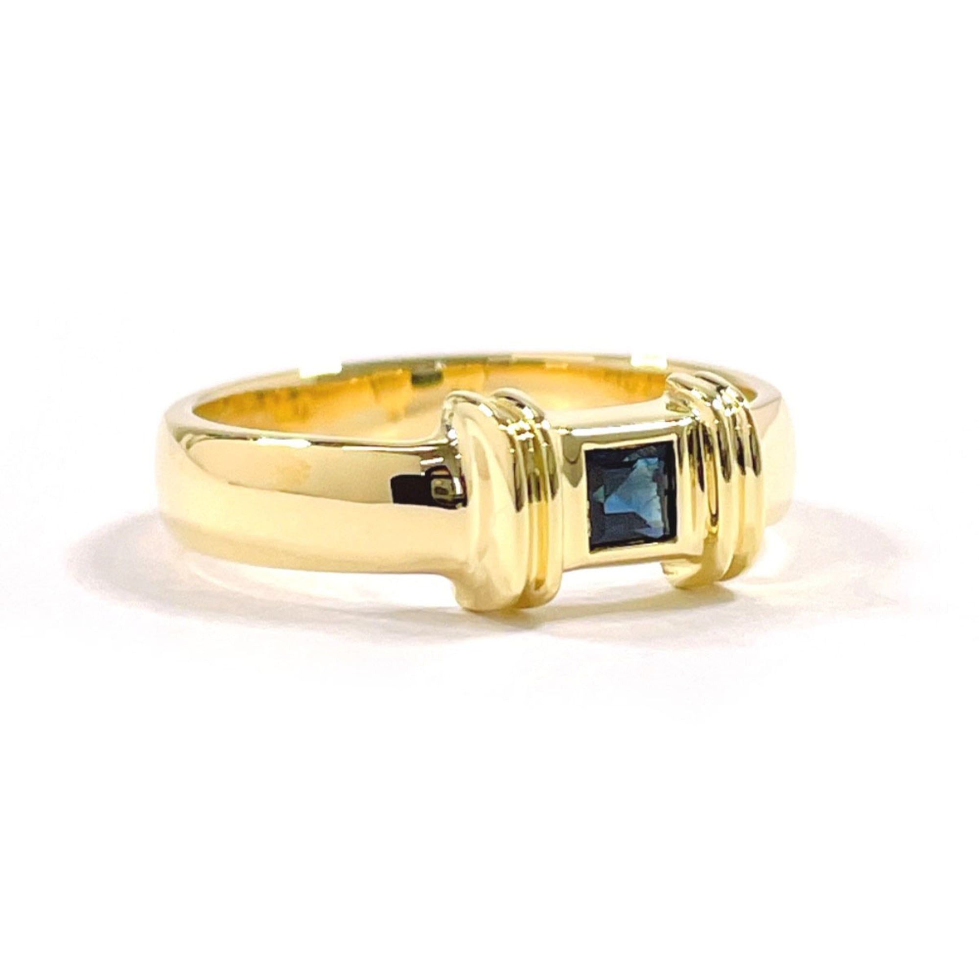 Tiffany & Co. TIFFANY & Co. Tiffany Cushion Ring in 18k Yellow Gold with Sapphire, 10k Gold, for Women Size ONE SIZE - 3 Thumbnail