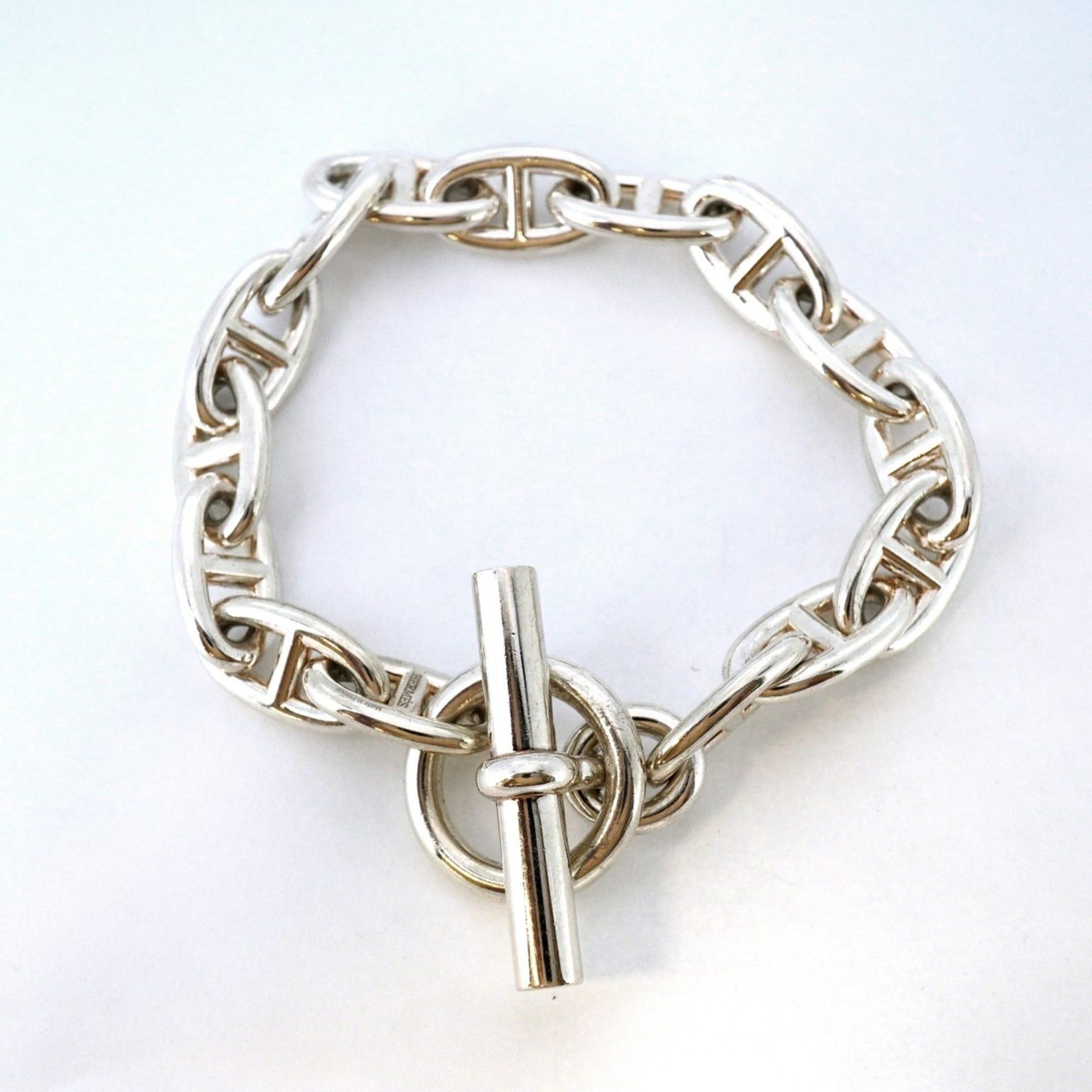 Hermes Hermès Chaine d'Ancre GM Bracelet, 15 links, 925 silver, men's