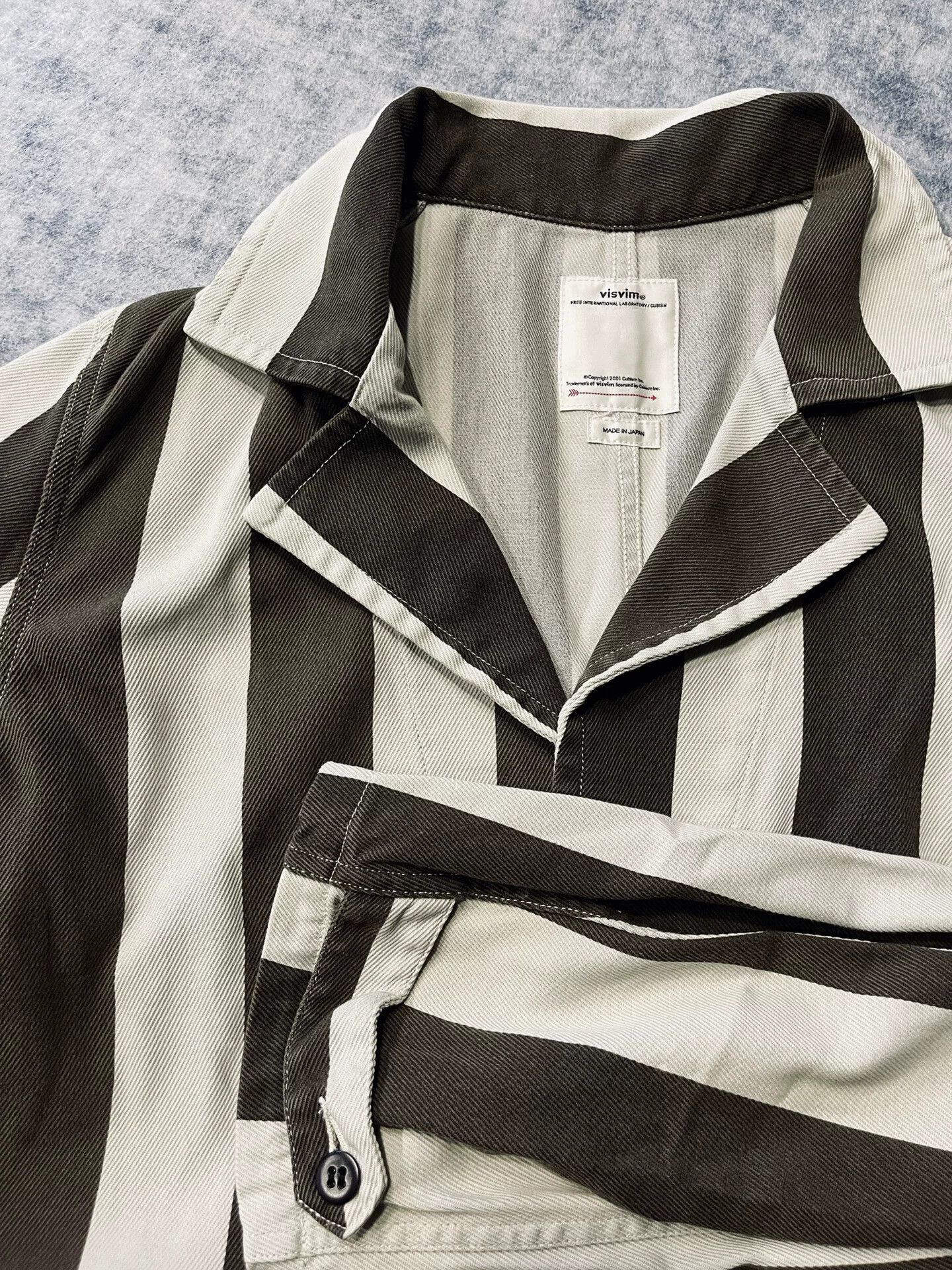 Visvim visvim Black White Striped Coat Size US M / EU 48-50 / 2 - 3 Thumbnail