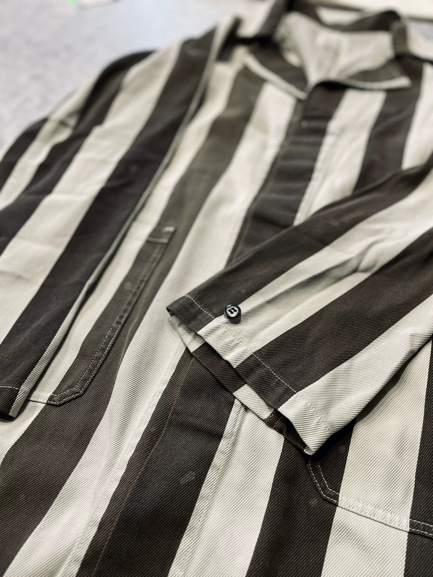 Visvim visvim Black White Striped Coat Size US M / EU 48-50 / 2 - 4 Thumbnail