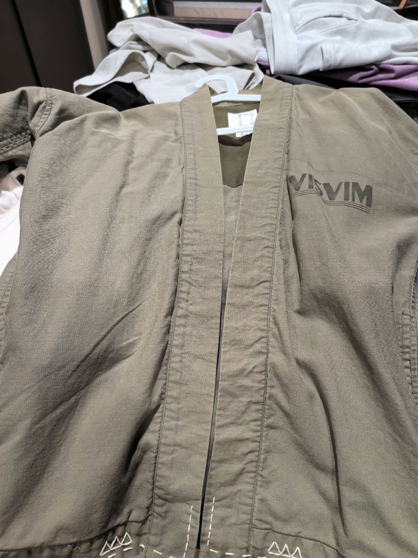 Visvim VISVIM Olive Green Short-Sleeve Jacket Size US M / EU 48-50 / 2 - 2 Thumbnail