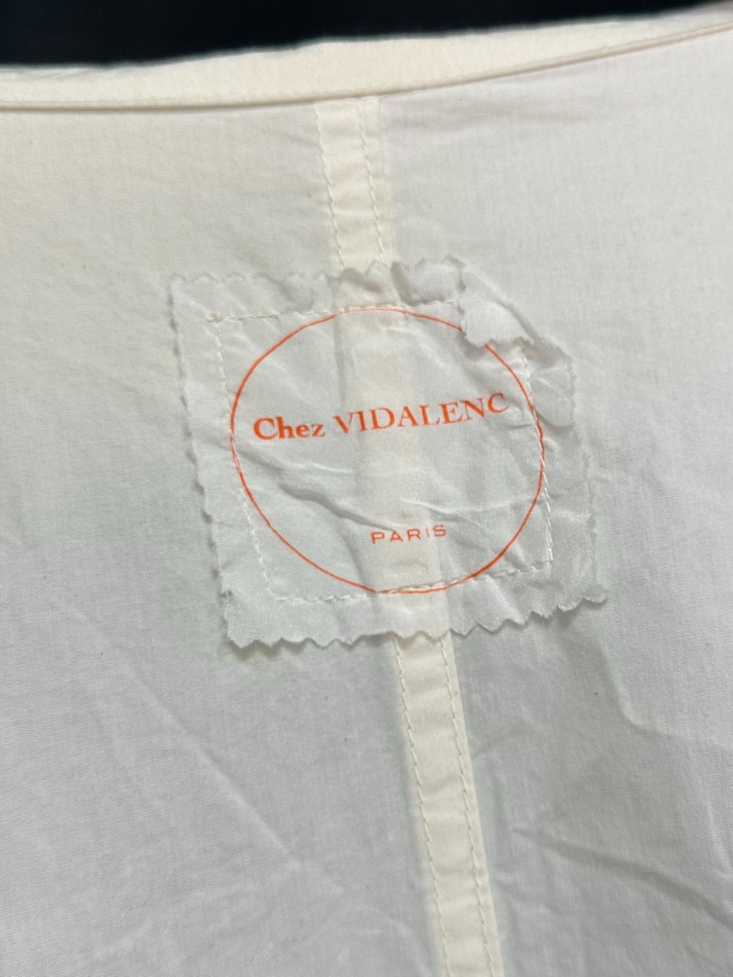 Casey Vidalenc Chez VIDALENC Milky White Paper Cotton Coat Size US M / EU 48-50 / 2 - 6 Thumbnail